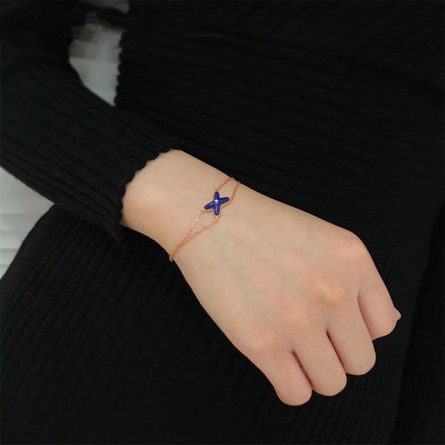 [Moco]Hollow Design Four-Leaf Clover Flower Shape Ring