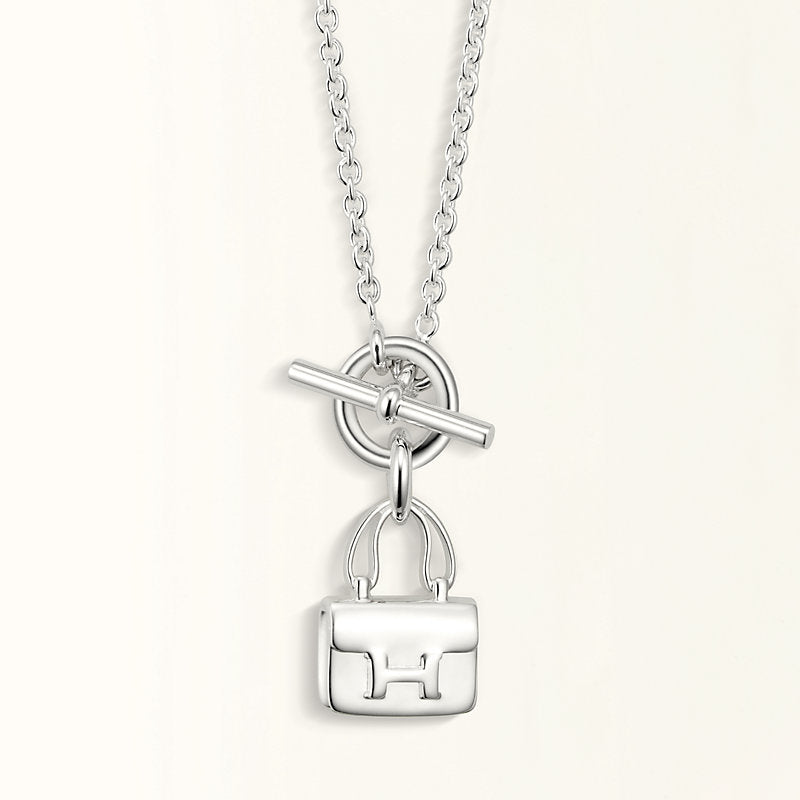 [Moco]POP H PEDANT SILVER NECKLACE