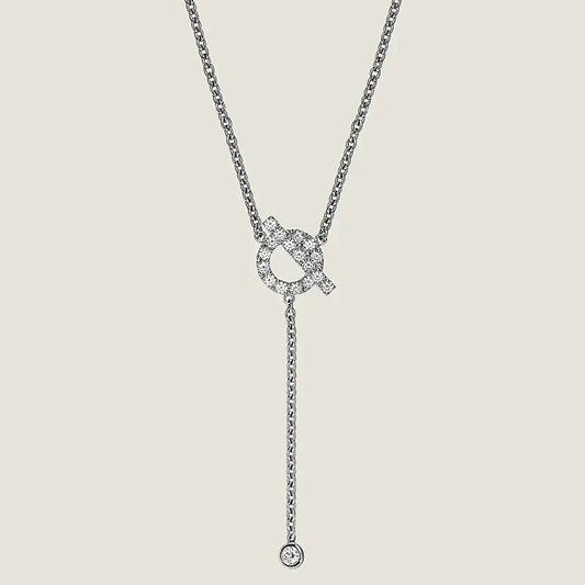 [Moco]FINESSE SILVER DIAMOND NECKLACE