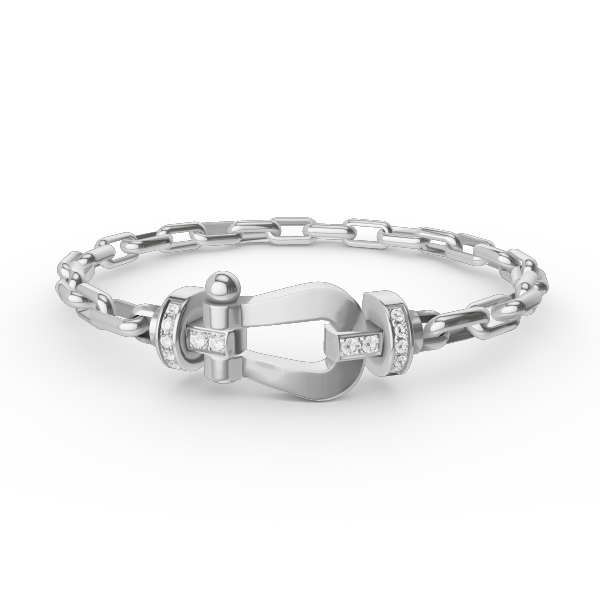 [Moco]FORCE LARGE HORSESHOE CLASP  METAL BRACELET