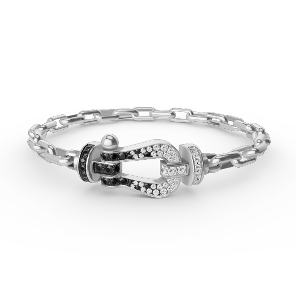 [Moco]FORCE LARGE HORSESHOE CLASP  METAL BRACELET