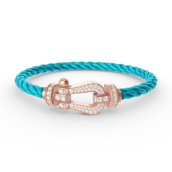 [Moco]FORCE LARGE HORSESHOE FULL DIAMOND BRACELET ROSE GOLD