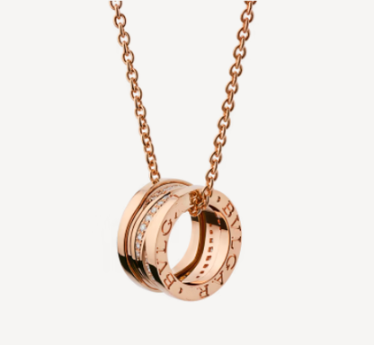 [Moco]ZERO 1 PINK GOLD DIAMOND NECKLACE