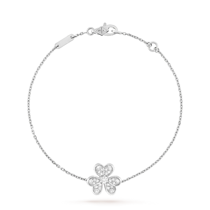 [Moco]FRIVOLE SILVER FLOWER DIAMOND BRACELET