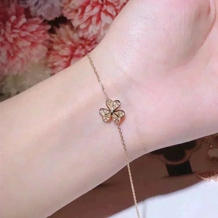 [Moco]FRIVOLE GOLD FLOWER DIAMOND BRACELET