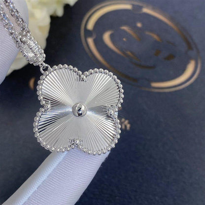 [Moco]CLOVER 25MM SILVER BIG CLOVER NECKLACE