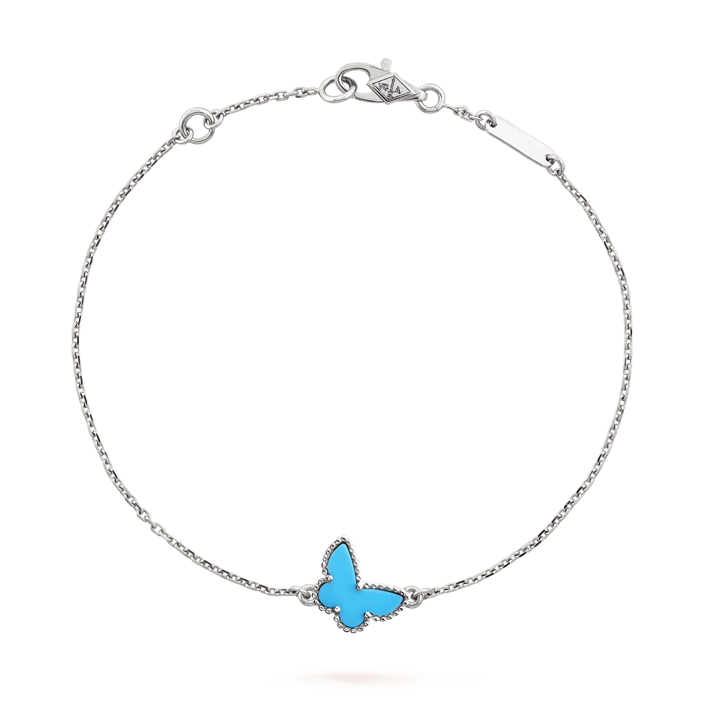 [Moco]BUTTERFLY TURQUOISE BUTTERFLY BRACELET SILVER