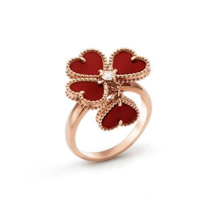 [Moco]SWEET CLOVER CARNELIAN RING