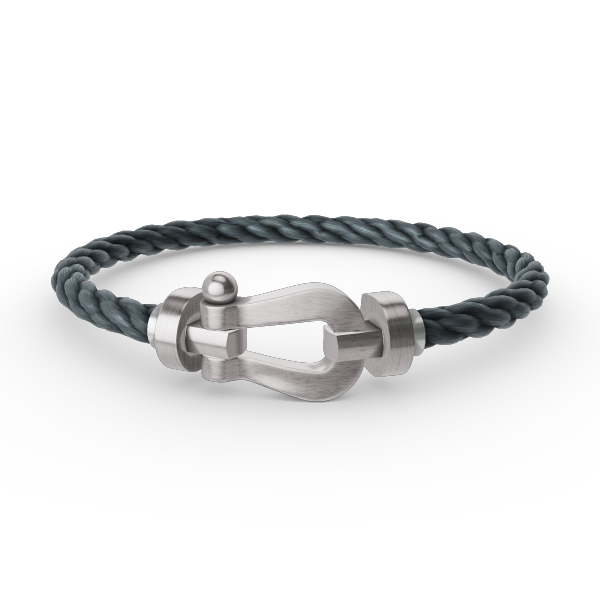 [Moco]FORCE LARGE HORSESHOE NO DIAMOND BRACELET SILVER