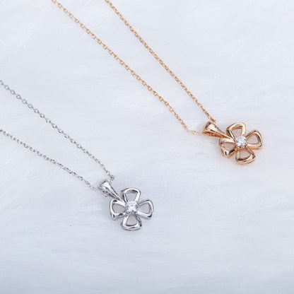 [Moco]FIOREVER NECKLACE DIAMOND CENTER